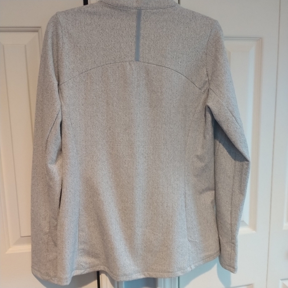 Kyodan Outdoors Brushed Jacquard Soft Grey Herringbone Quarter Zip Top Jacket L - Picture 4 of 12